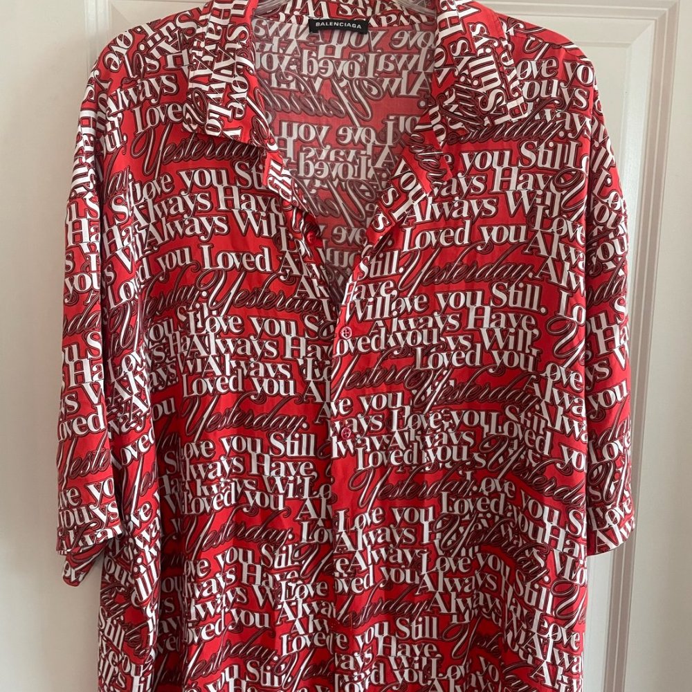 Balenciaga 'I will Always Love You' Oversized Shirt